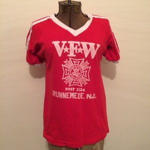 Vintage worn in thrift store tee indie rock star S